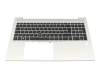 Clavier incl. topcase DE (allemand) noir/argent avec rétro-éclairage et mouse stick original pour HP EliteBook 850 G8
