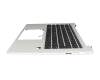 Clavier incl. topcase DE (allemand) noir/argent avec rétro-éclairage original pour HP EliteBook 840 G10