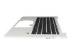 Clavier incl. topcase DE (allemand) noir/argent avec rétro-éclairage original pour HP EliteBook 840 G11
