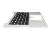 Clavier incl. topcase DE (allemand) noir/argent avec rétro-éclairage original pour HP EliteBook 840 G11