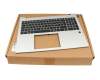 Clavier incl. topcase DE (allemand) noir/argent avec rétro-éclairage original pour HP EliteBook 860 G11