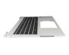 Clavier incl. topcase DE (allemand) noir/argent avec rétro-éclairage original pour HP EliteBook 860 G11