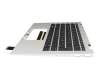 Clavier incl. topcase DE (allemand) noir/argent avec rétro-éclairage original pour HP EliteBook x360 1030 G8