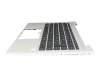 Clavier incl. topcase DE (allemand) noir/argent avec rétro-éclairage original pour HP ProBook 440 G9