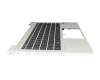 Clavier incl. topcase DE (allemand) noir/argent avec rétro-éclairage original pour HP ProBook 440 G9