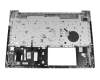 Clavier incl. topcase DE (allemand) noir/argent avec rétro-éclairage original pour HP ProBook 450 G7