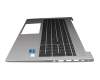 Clavier incl. topcase DE (allemand) noir/argent avec rétro-éclairage original pour HP ProBook 455 G8