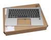 Clavier incl. topcase DE (allemand) noir/argent avec rétro-éclairage original pour HP ZBook Firefly 14 G7