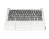 Clavier incl. topcase DE (allemand) noir/argent avec rétro-éclairage original pour Lenovo Yoga Slim 7 Pro-14IHU5 (82NC)