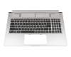 Clavier incl. topcase DE (allemand) noir/argent avec rétro-éclairage original pour MSI P75 9SE/9SG/9SD/9SF (MS-17G1)