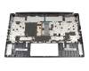 Clavier incl. topcase DE (allemand) noir/argent avec rétro-éclairage original pour MSI P75 9SE/9SG/9SD/9SF (MS-17G1)