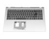 Clavier incl. topcase DE (allemand) noir/argent original pour Acer Aspire 1 (A115-32)