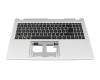 Clavier incl. topcase DE (allemand) noir/argent original pour Acer Aspire 3 (A315-24P)