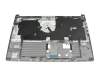 Clavier incl. topcase DE (allemand) noir/argent original pour Acer Aspire 3 (A315-33)