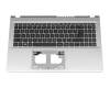 Clavier incl. topcase DE (allemand) noir/argent original pour Acer Aspire 3 (A315-59G)