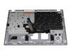 Clavier incl. topcase DE (allemand) noir/argent original pour Acer Aspire 3 (A315-59G)
