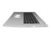 Clavier incl. topcase DE (allemand) noir/argent original pour Acer Aspire 3 (A317-54G)