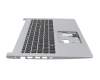 Clavier incl. topcase DE (allemand) noir/argent original pour Acer Aspire 5 (A515-55G)