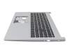 Clavier incl. topcase DE (allemand) noir/argent original pour Acer Aspire 5 (A515-55G)