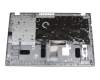 Clavier incl. topcase DE (allemand) noir/argent original pour Acer Aspire 5 (A515-56)
