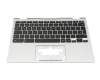 Clavier incl. topcase DE (allemand) noir/argent original pour Acer Chromebook Spin 11 (CP311-2HN)