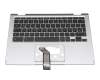 Clavier incl. topcase DE (allemand) noir/argent original pour Acer Chromebook Spin 513 (CP513-1H)