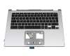 Clavier incl. topcase DE (allemand) noir/argent original pour Acer Chromebook Spin 514 (CP514-1H)