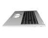 Clavier incl. topcase DE (allemand) noir/argent original pour Acer Extensa 15 (EX215-57)