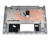 Clavier incl. topcase DE (allemand) noir/argent original pour Acer Spin 3 (SP314-21)