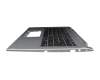 Clavier incl. topcase DE (allemand) noir/argent original pour Acer Spin 3 (SP314-21)
