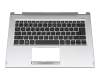 Clavier incl. topcase DE (allemand) noir/argent original pour Acer Spin 3 (SP314-21N)