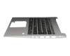 Clavier incl. topcase DE (allemand) noir/argent original pour Acer Swift 1 (SF113-31)