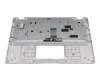 Clavier incl. topcase DE (allemand) noir/argent original pour Asus E410MA