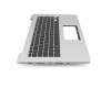 Clavier incl. topcase DE (allemand) noir/argent original pour Asus Transformer Book Flip TP300LA