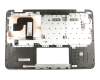 Clavier incl. topcase DE (allemand) noir/argent original pour Asus VivoBook Flip 12 TP203MAH