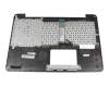 Clavier incl. topcase DE (allemand) noir/argent original pour Asus X555LB