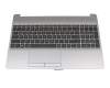 Clavier incl. topcase DE (allemand) noir/argent original pour HP 255 G8