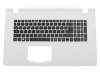 Clavier incl. topcase DE (allemand) noir/blanc original pour Acer Aspire ES1-732