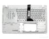 Clavier incl. topcase DE (allemand) noir/blanc original pour Asus F552CL