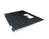 Clavier incl. topcase DE (allemand) noir/bleu avec rétro-éclairage original pour HP Spectre x360 15-df0000