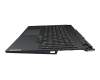 Clavier incl. topcase DE (allemand) noir/bleu avec rétro-éclairage original pour Lenovo Legion 5-15ACH6H (82JU)