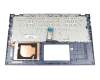 Clavier incl. topcase DE (allemand) noir/bleu original pour Asus VivoBook 15 X512DA