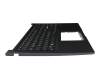 Clavier incl. topcase DE (allemand) noir/bleu original pour Asus X1504ZA