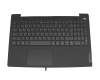 Clavier incl. topcase DE (allemand) noir/gris avec rétro-éclairage Fingerprint original pour Lenovo IdeaPad 5-15ALC05 (82LN)