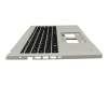 Clavier incl. topcase DE (allemand) noir/gris avec rétro-éclairage original pour Acer Aspire Vero 15 (AV15-52)