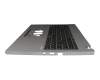 Clavier incl. topcase DE (allemand) noir/gris avec rétro-éclairage original pour Acer TravelMate P2 (TMP216-51T)