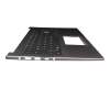 Clavier incl. topcase DE (allemand) noir/gris avec rétro-éclairage original pour Asus VivoBook 15 X521FA