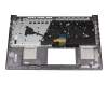 Clavier incl. topcase DE (allemand) noir/gris avec rétro-éclairage original pour Asus VivoBook S15 S533IA