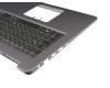 Clavier incl. topcase DE (allemand) noir/gris avec rétro-éclairage original pour Asus X580GD