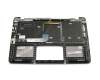 Clavier incl. topcase DE (allemand) noir/gris avec rétro-éclairage original pour Asus ZenBook Flip UX360UAK